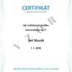 VZOR certifikátu ADOL školení VZOR certifikátu ADOL školení